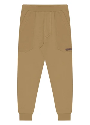 Alakazoo - Calça de Moletom Felpado Menino com Bolsos Bege - ALAKAZOO