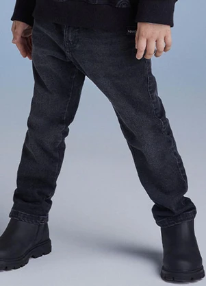 Youccie - Calça de Preta Sarja Preto - YOUCCIE