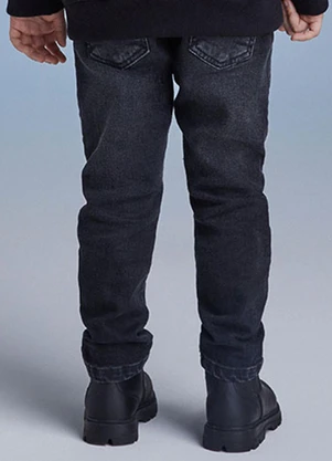 Youccie - Calça de Preta Sarja Preto - YOUCCIE