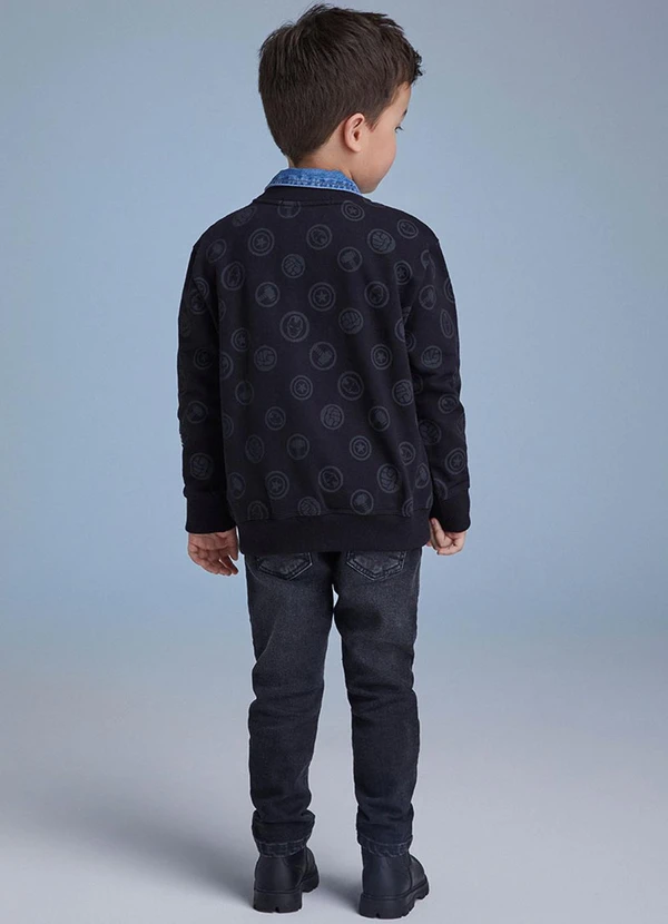 Youccie - Calça de Preta Sarja Preto 4