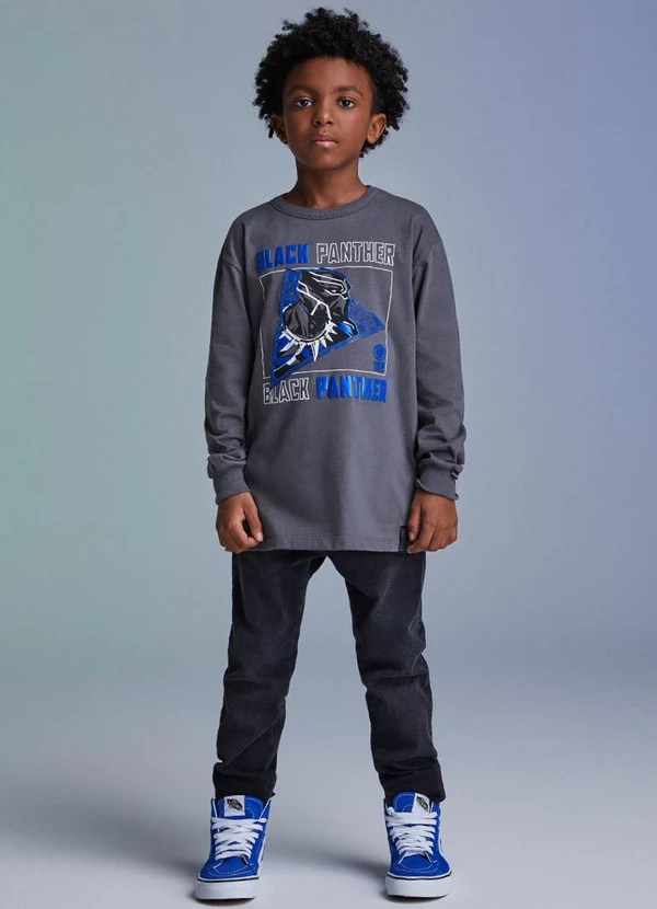 Youccie - Calça de Preta Sarja Preto 5