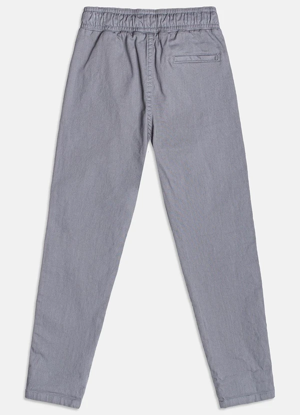 Youccie - Calça de Sarja Cinza Claro Cinza 2