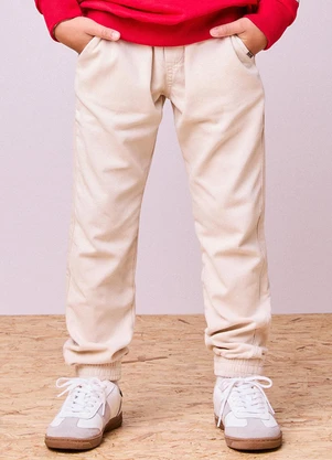 Youccie - Calça de Sarja Creme Branco - YOUCCIE