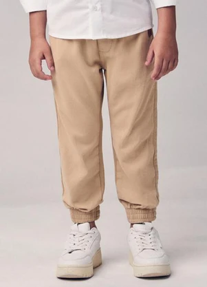 Youccie - Calça de Sarja e Moletom Bege - YOUCCIE