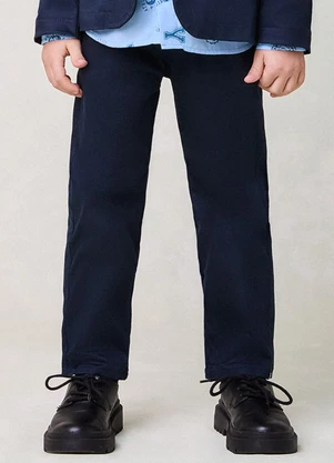 Youccie - Calça de Sarja Marinho Marinho - YOUCCIE