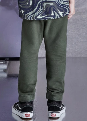 Youccie - Calça de Sarja Verde Militar Verde - YOUCCIE