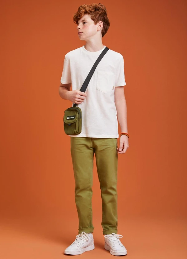 Youccie - Calça de Sarja Verde Verde 3