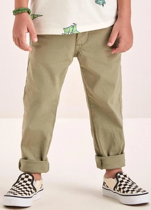 Youccie - Calça de Sarja Verde - YOUCCIE