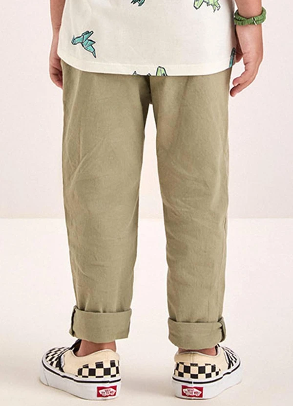 Youccie - Calça de Sarja Verde 2