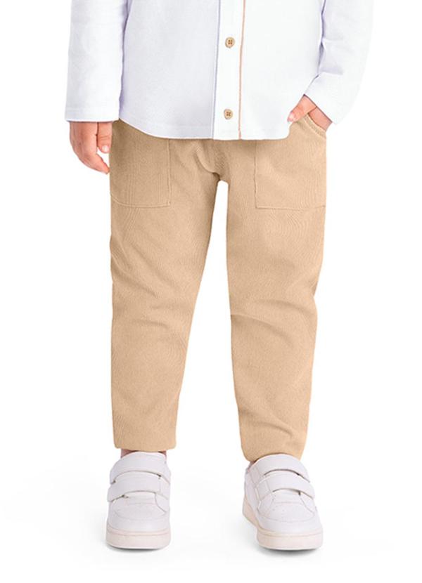 Alenice - Calça Detalhada Menino Bege