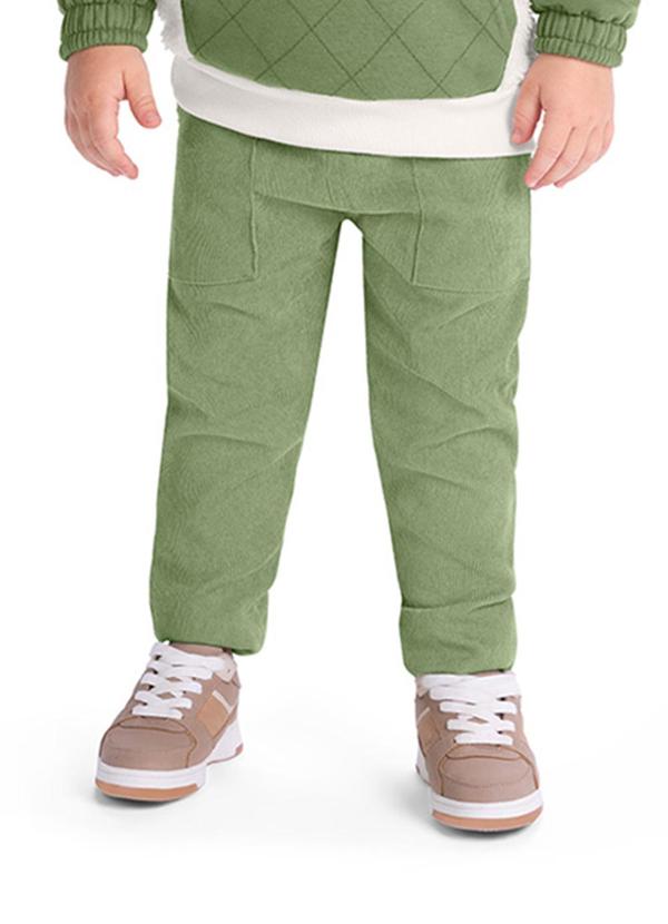 Alenice - Calça Detalhada Menino Verde