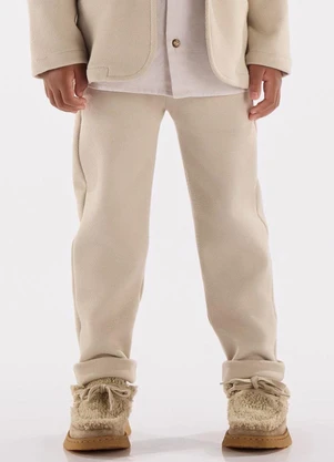 Up Baby - Calça em Malha Alfaiataria Cinza - UP BABY