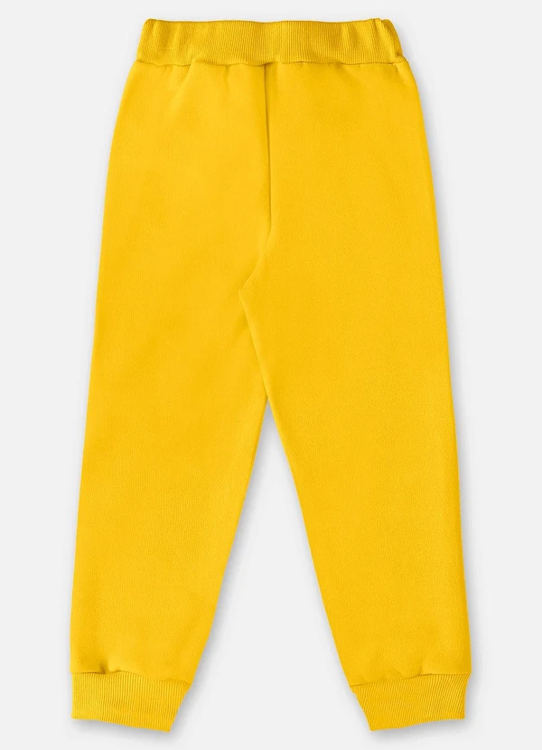 Up Baby - Calça em Moletom Infantil Menino Amarelo 2
