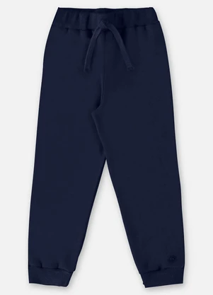 Up Baby - Calça em Moletom Infantil Menino Azul - UP BABY