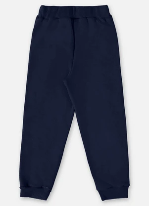 Up Baby - Calça em Moletom Infantil Menino Azul - UP BABY