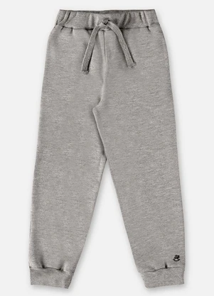 Up Baby - Calça em Moletom Infantil Menino Cinza - UP BABY