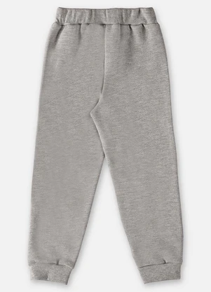 Up Baby - Calça em Moletom Infantil Menino Cinza - UP BABY