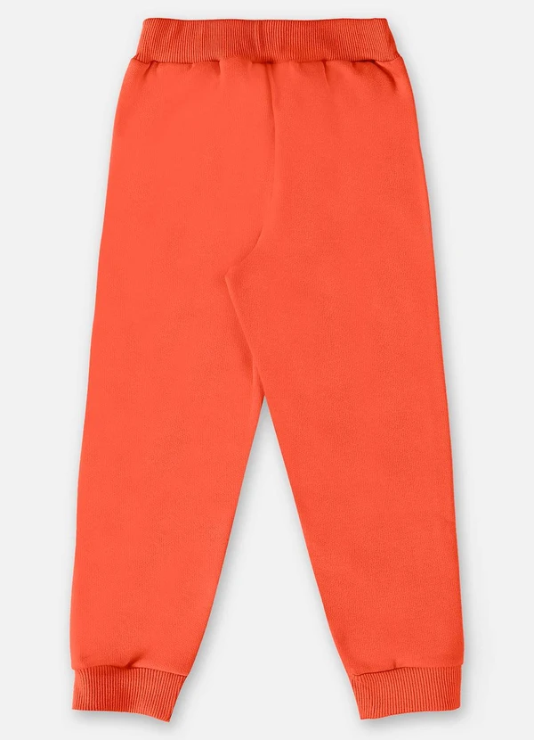 Up Baby - Calça em Moletom Infantil Menino Laranja 2
