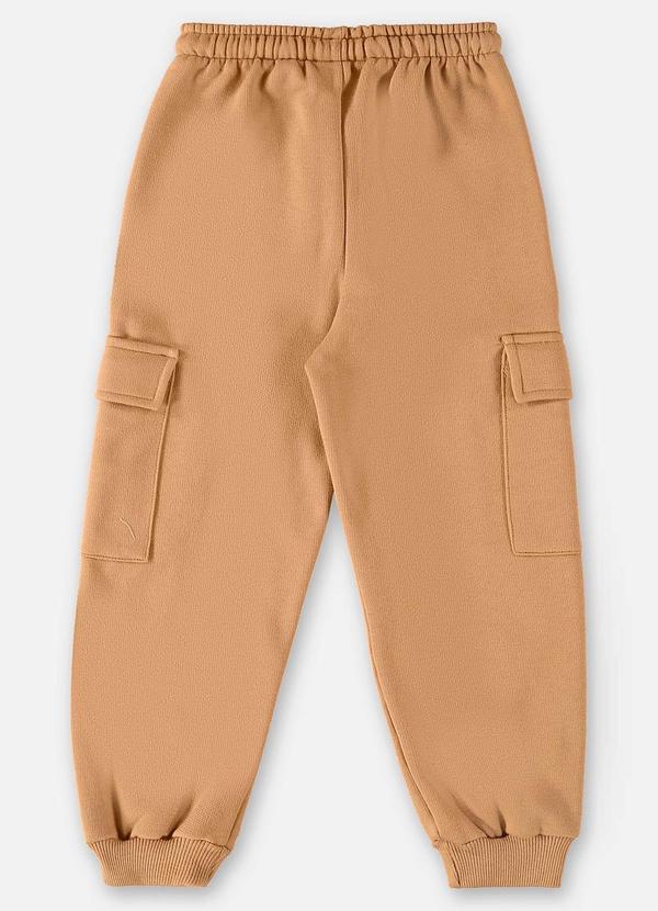 Up Baby - Calça em Moletom Infantil Menino Marrom 2