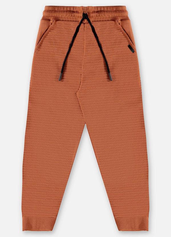 Up Baby - Calça em Moletom Infantil Menino Marrom