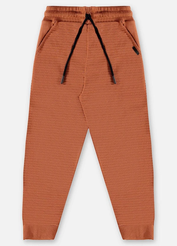 Up Baby - Calça em Moletom Infantil Menino Marrom