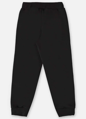 Up Baby - Calça em Moletom Infantil Menino Preto - UP BABY