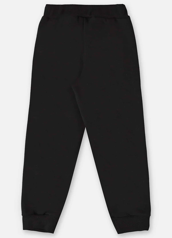 Up Baby - Calça em Moletom Infantil Menino Preto 2