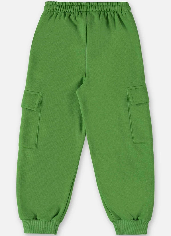 Up Baby - Calça em Moletom Infantil Menino Verde 2