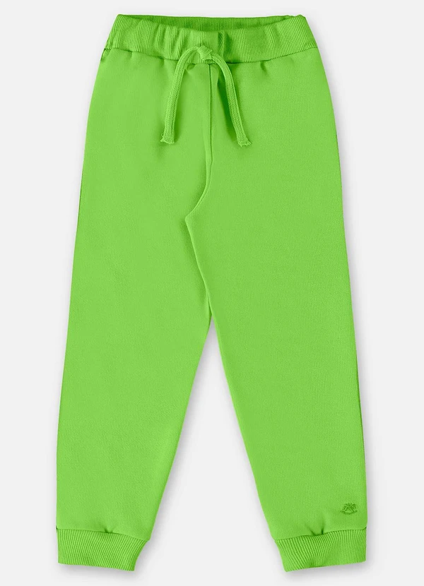 Up Baby - Calça em Moletom Infantil Menino Verde