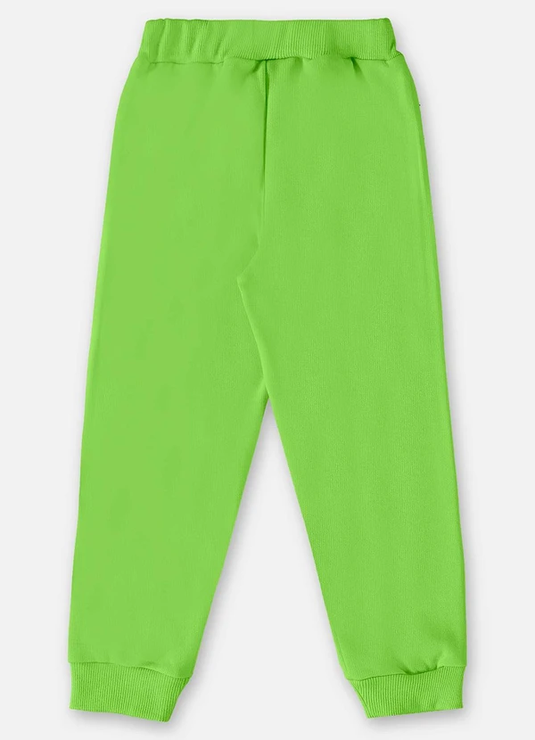 Up Baby - Calça em Moletom Infantil Menino Verde 2