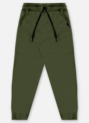 Up Baby - Calça em Moletom Infantil Menino Verde - UP BABY