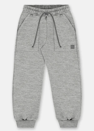Up Baby - Calça em Moletom para Menino Cinza - UP BABY