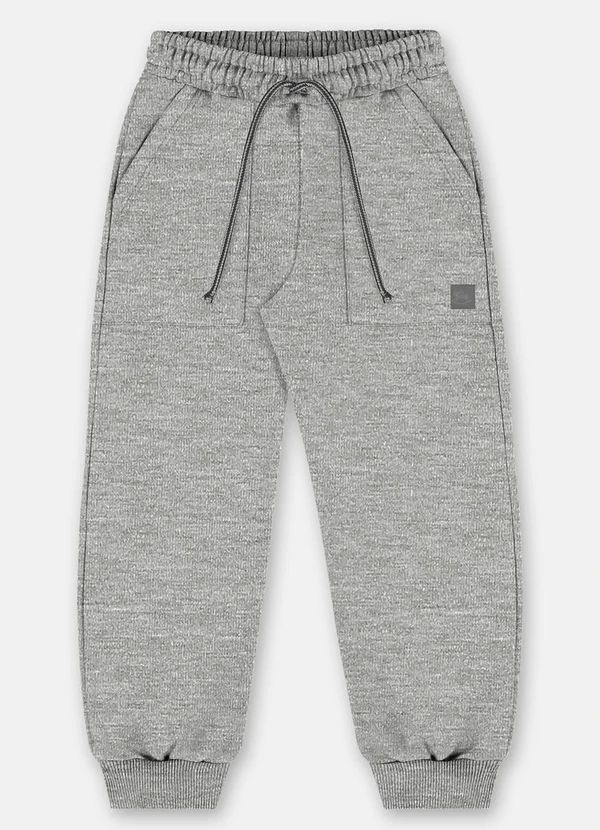 Up Baby - Calça em Moletom para Menino Cinza