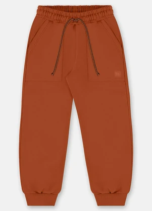 Up Baby - Calça em Moletom para Menino Marrom - UP BABY