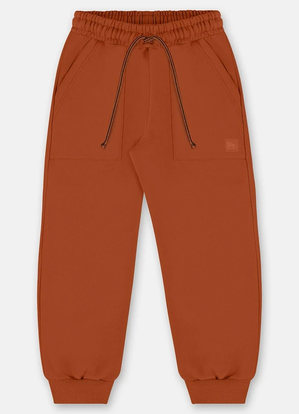 Up Baby - Calça em Moletom para Menino Marrom