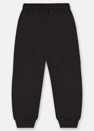 Up Baby - Calça em Moletom para Menino Preto - UP BABY