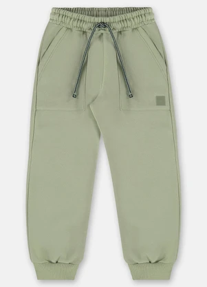 Up Baby - Calça em Moletom para Menino Verde - UP BABY