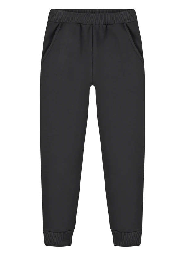 Alakazoo - Calça em Moletom sem Felpa Cinza