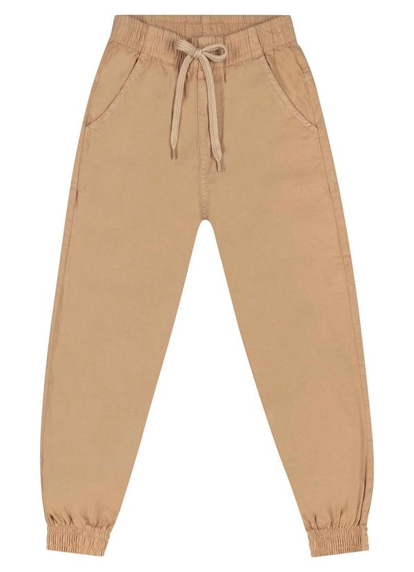 Quimby - Calça em Sarja Infantil Menino Bege