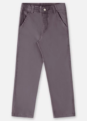 Up Baby - Calça em Sarja Infantil Menino Cinza - UP BABY