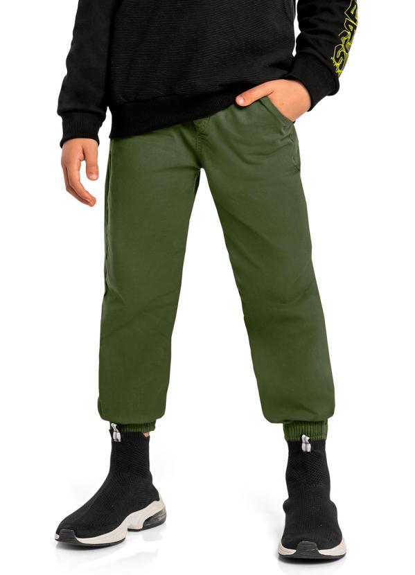 Quimby - Calça em Sarja Infantil Menino Verde
