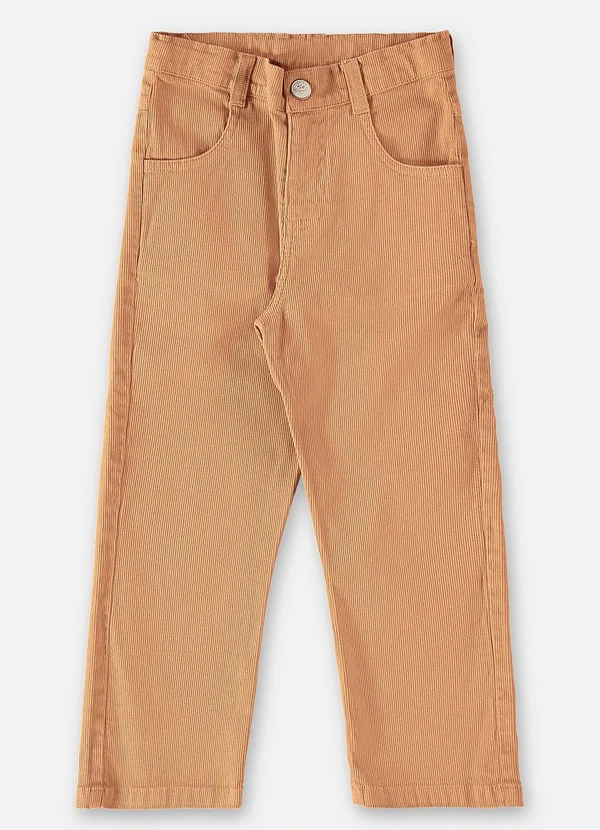 Up Baby - Calça em Sarja Infantil para Menino Marrom 3