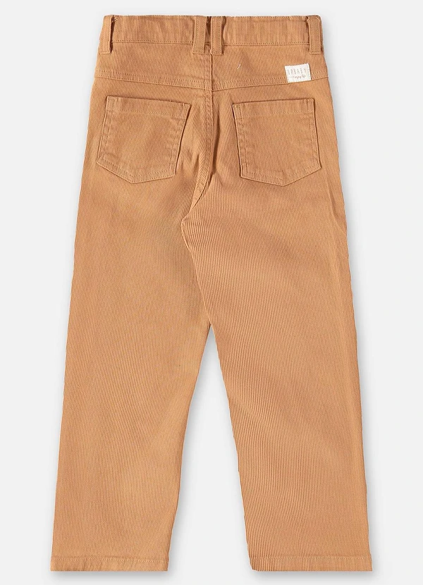 Up Baby - Calça em Sarja Infantil para Menino Marrom 4