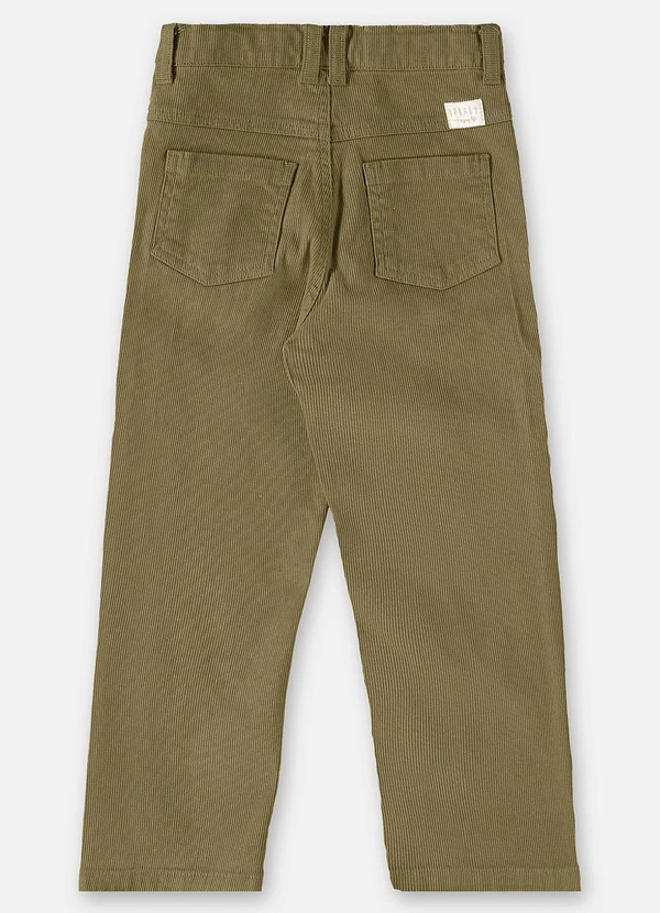 Up Baby - Calça em Sarja Infantil para Meninos Verde 2