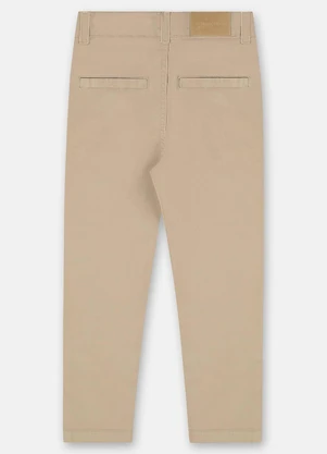 Up Baby - Calça em Sarja para Menino Bege - UP BABY