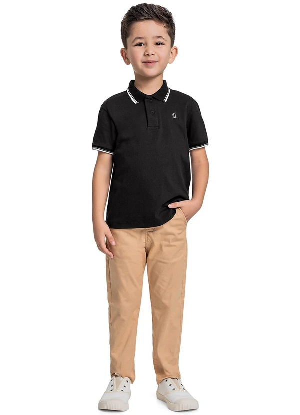 Quimby - Calça em Sarja para Menino Marrom 2