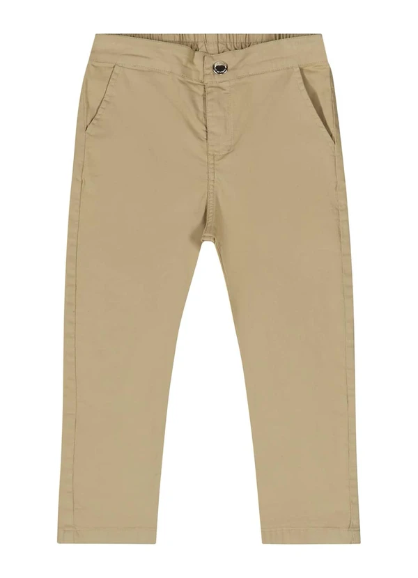 Quimby - Calça em Sarja para Menino Marrom 3