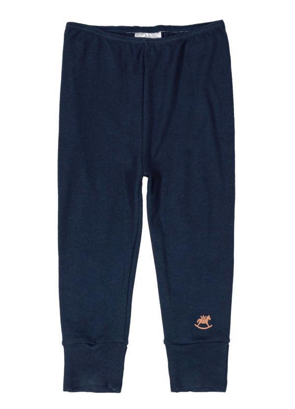 Up Baby - Calça em Suedine Azul 1