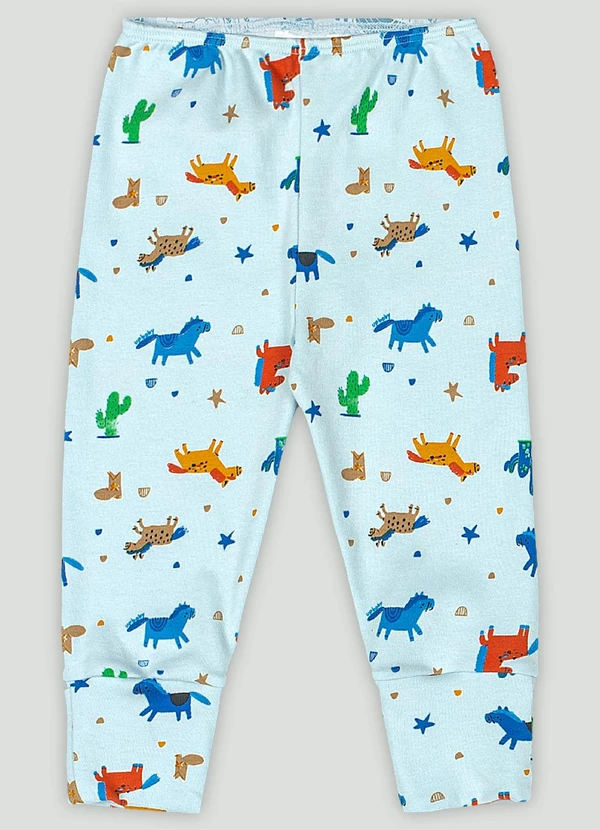 Up Baby - Calça em Suedine para Bebê Menino Azul