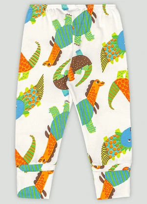 Up Baby - Calça em Suedine para Bebê Menino Branco - UP BABY